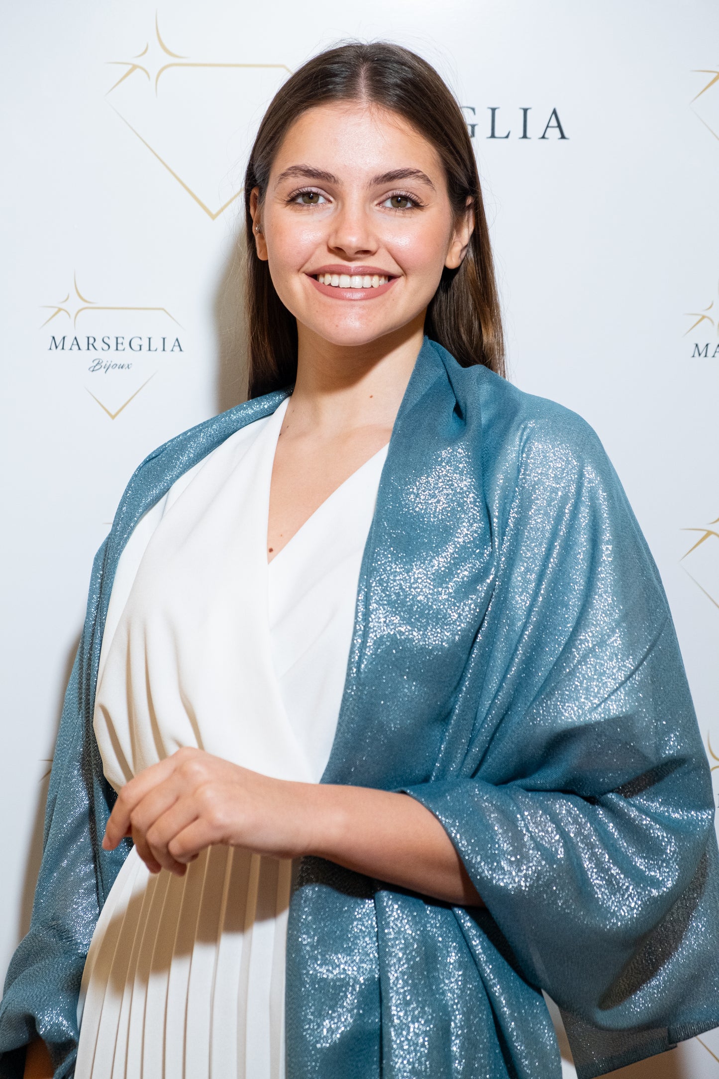 STOLA VISCOSA LUREX OTTANIO & ARGENTO