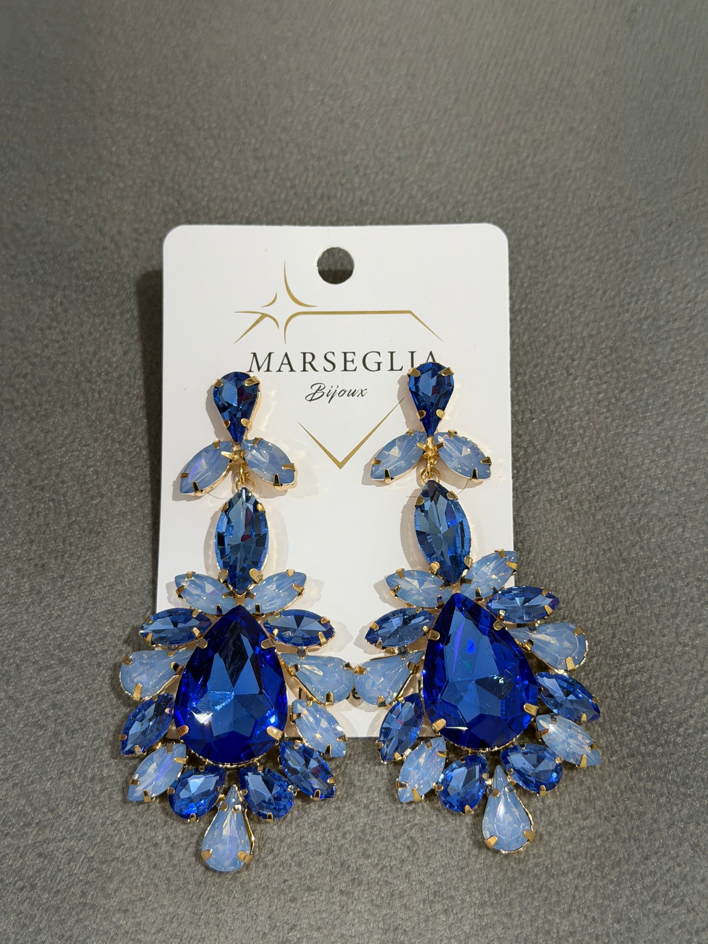 ORECCHINI FASHION BLU