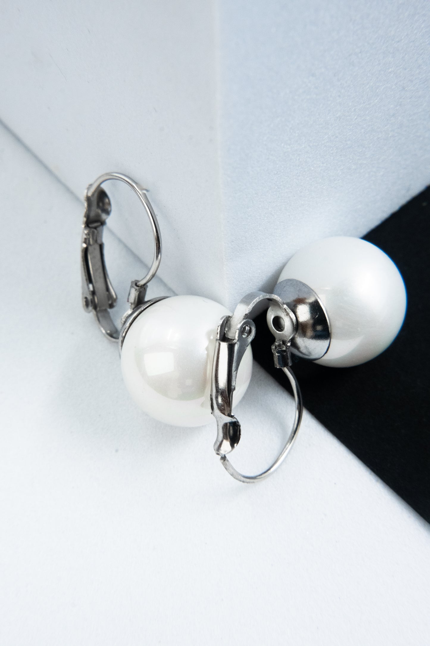 ORECCHINI PERLA PENDENTE ARGENTO 12 MM