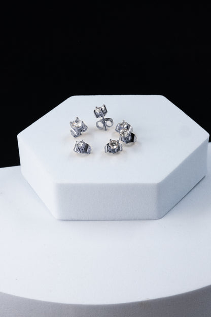 SET ORECCHINI PUNTI LUCE ARGENTO