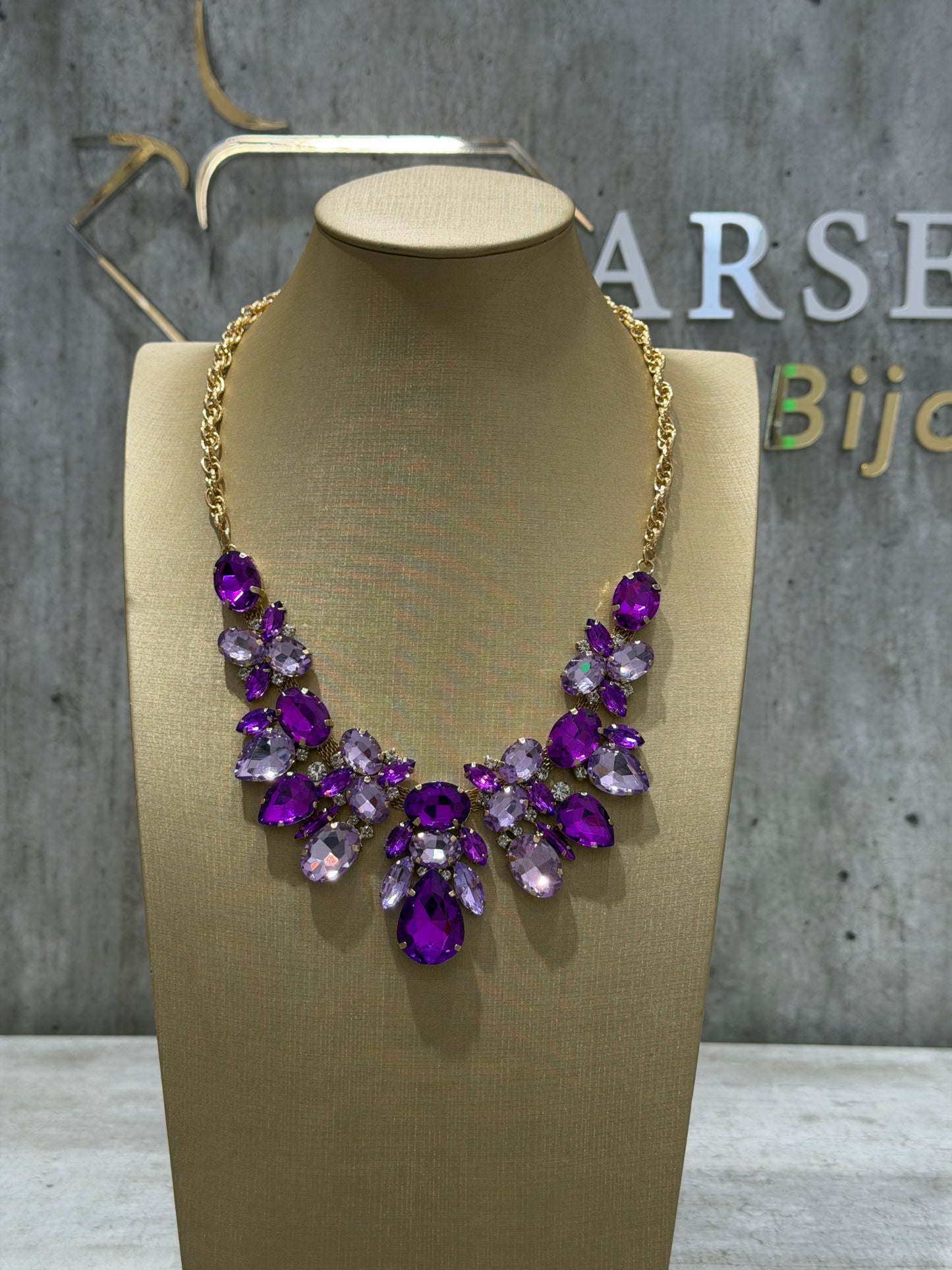 COLLANA FASHION VIOLA & GLICINE