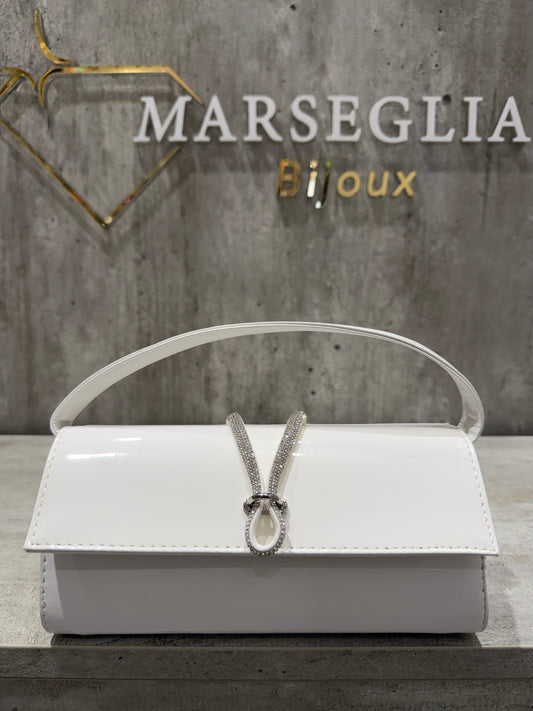 POCHETTE BIMATERIALE BIANCO