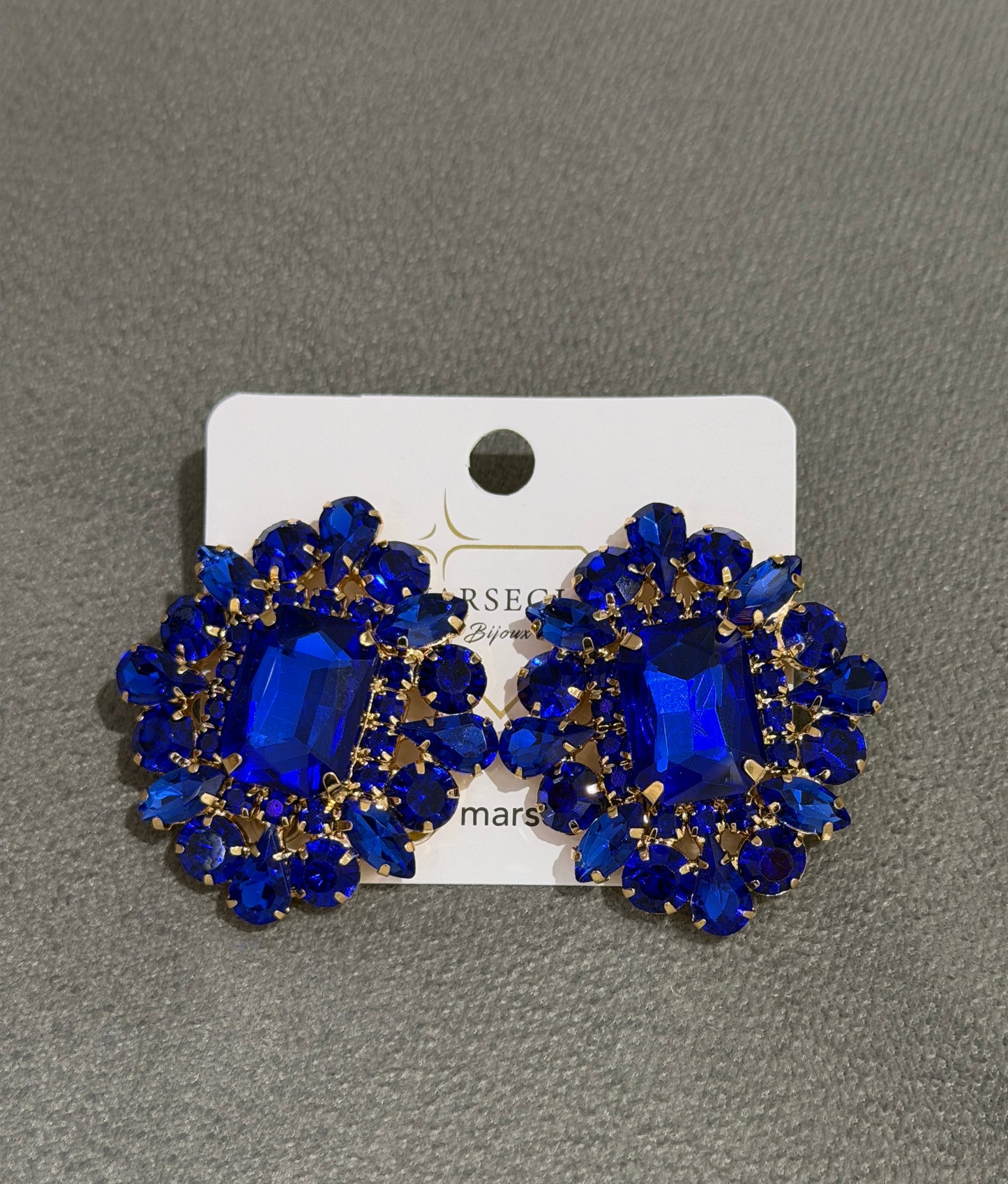ORECCHINI FASHION BLU ELETTRICO