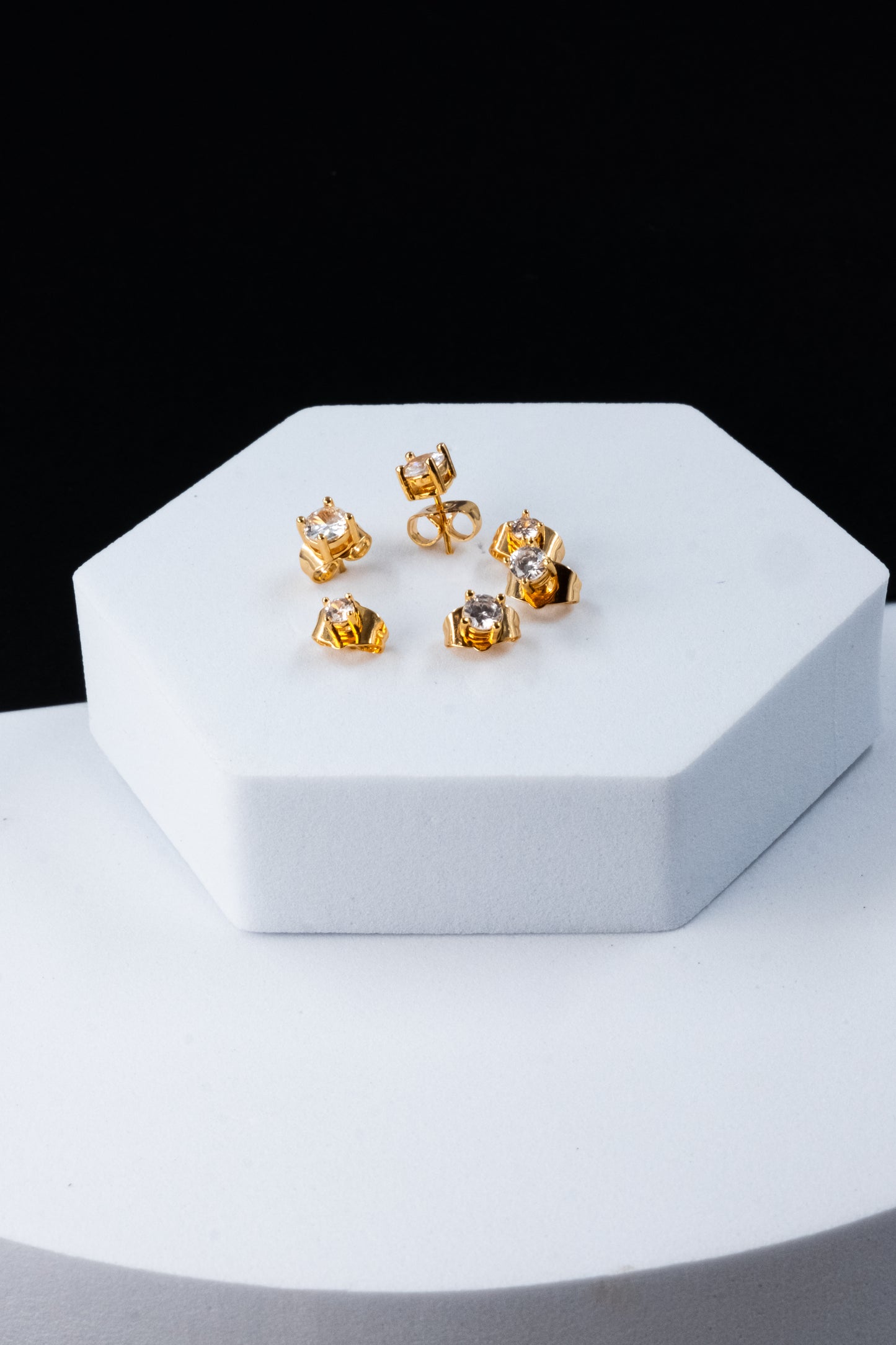 SET ORECCHINI PUNTI LUCE ORO