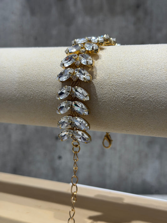 BRACCIALE FASHION BIANCO & ORO