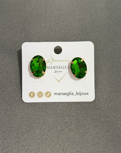 ORECCHINI FASHION VERDE CHIARO