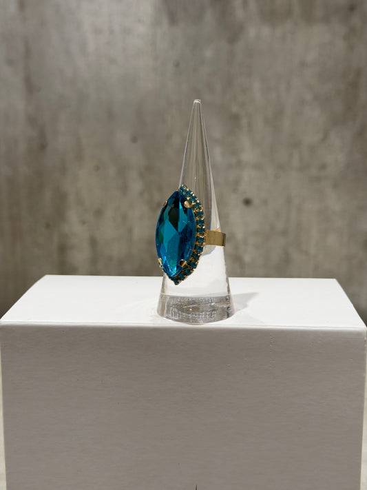 ANELLO GOCCIA FASHION TURCHESE