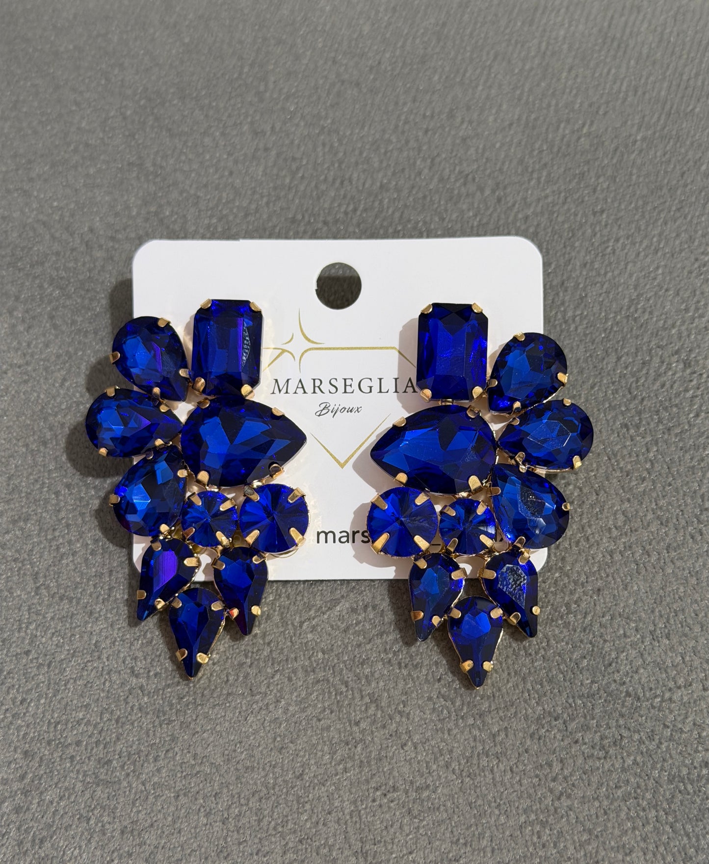 ORECCHINI FASHION BLU ELETTRICO
