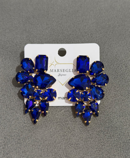 ORECCHINI FASHION BLU ELETTRICO