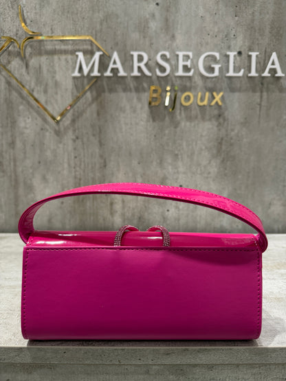 POCHETTE BIMATERIALE FUCSIA