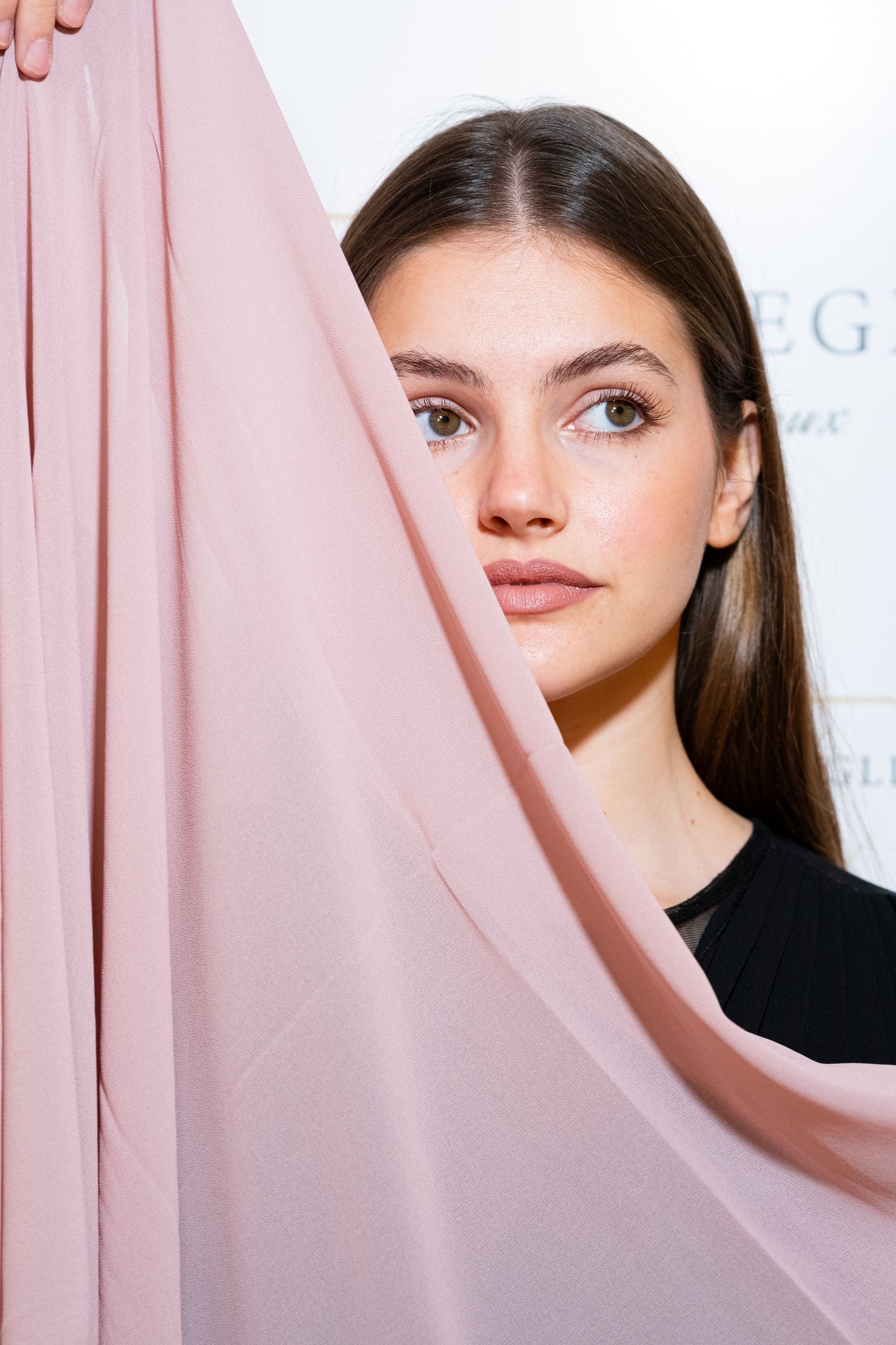 STOLA CHIFFON ROSA ANTICO