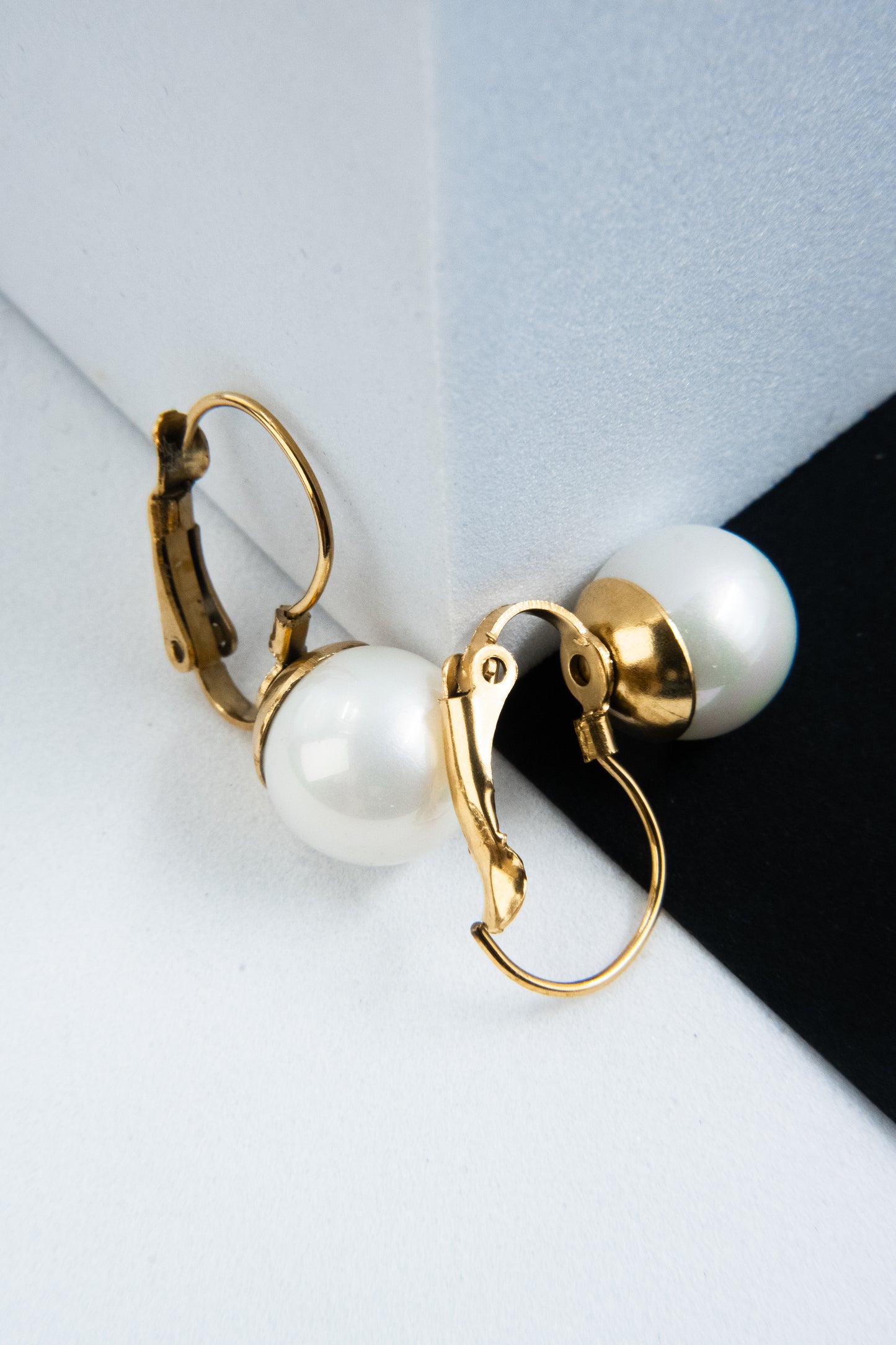 ORECCHINI PERLA PENDENTE ORO 10 MM