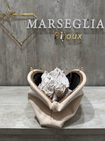 CLUTCH LISCIA BEIGE