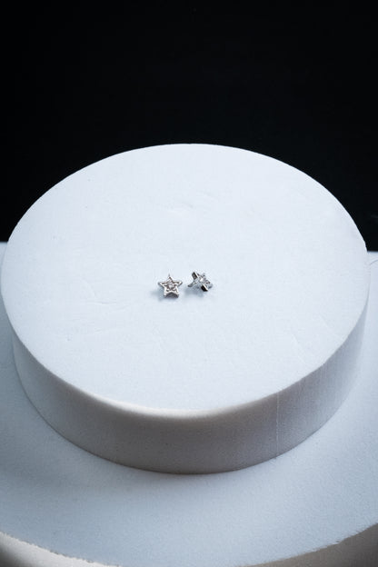 SET ORECCHINI STELLE CRISTALLI ARGENTO