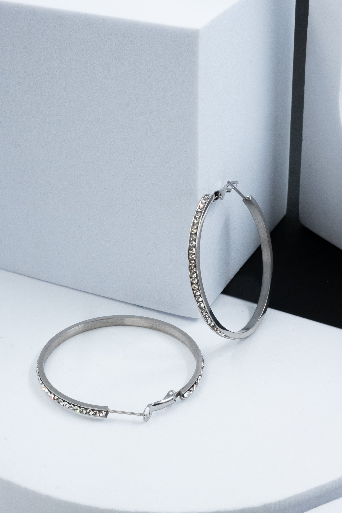 CERCHI DIAMOND ARGENTO 50 mm