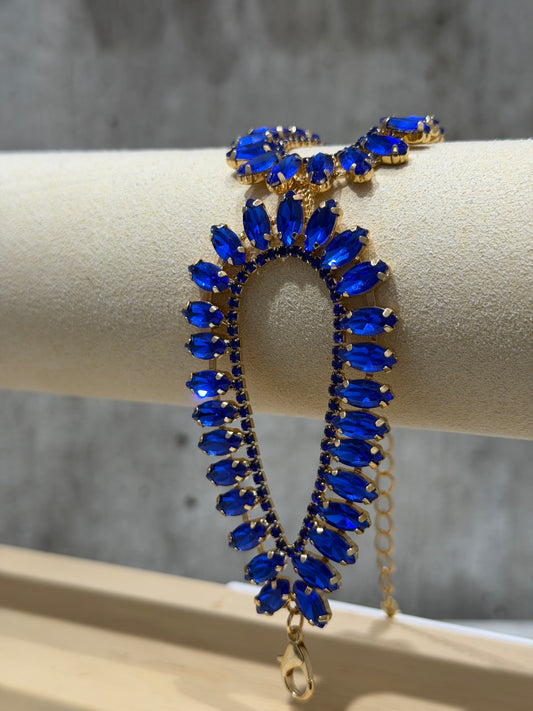 BRACCIALE A FASCIA FASHION BLU ELETTRICO