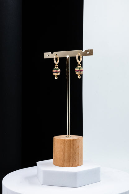 ORECCHINI CAMPANELLA ORO & MULTICOLOR