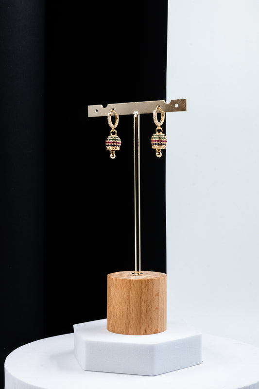 ORECCHINI CAMPANELLA ORO & MULTICOLOR