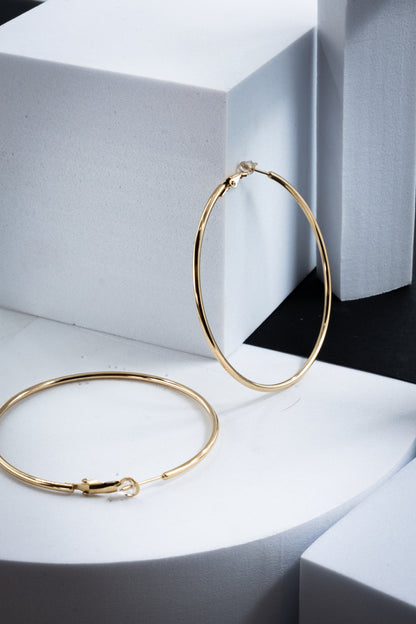 CERCHI SOTTILI ORO 60 mm