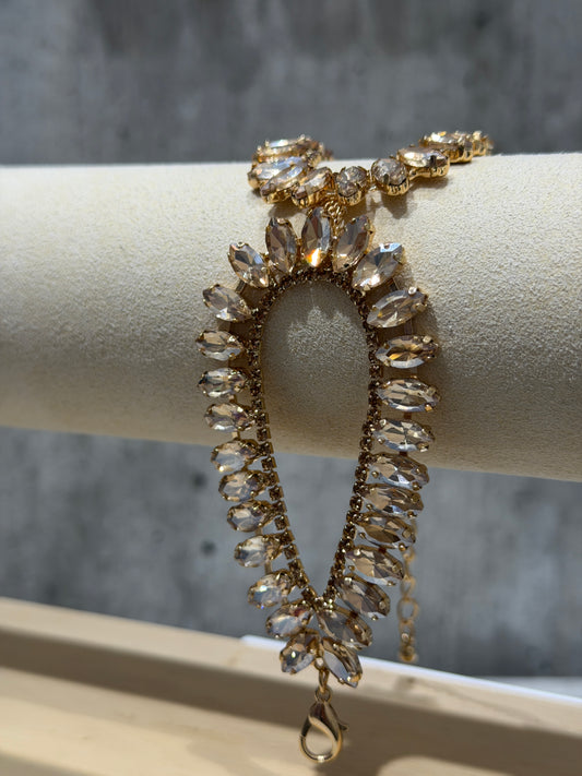 BRACCIALE A FASCIA FASHION CHAMPAGNE