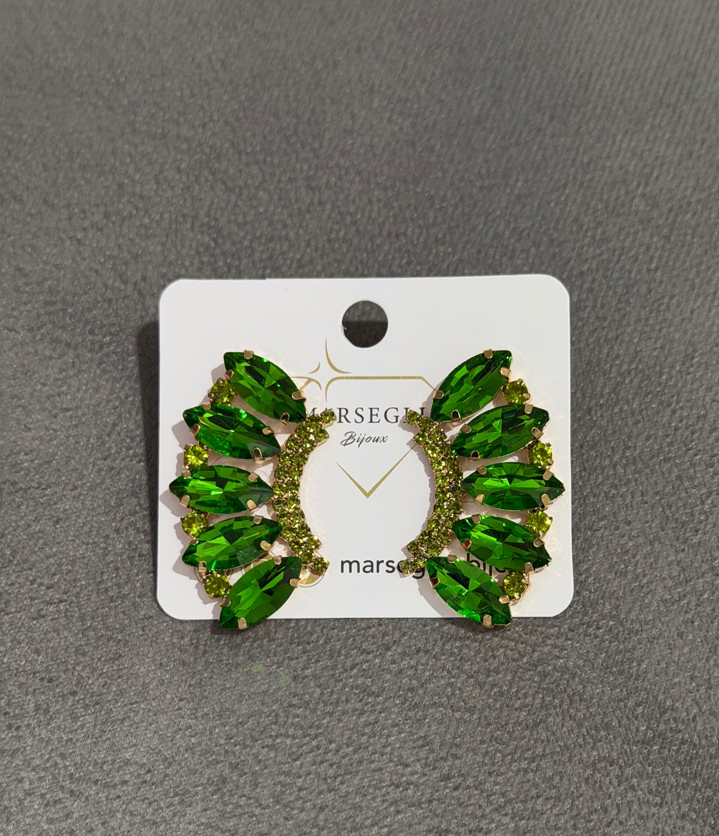 ORECCHINI FASHION VERDE CHIARO