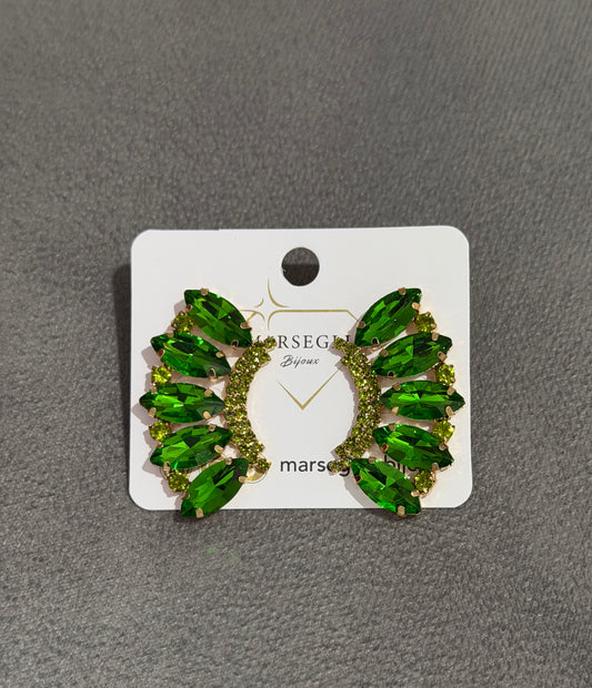 ORECCHINI FASHION VERDE CHIARO