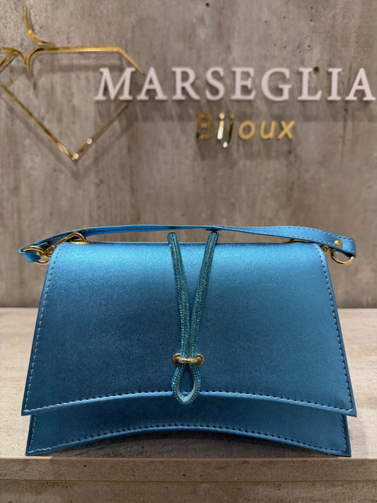 POCHETTE METAL AZZURRO