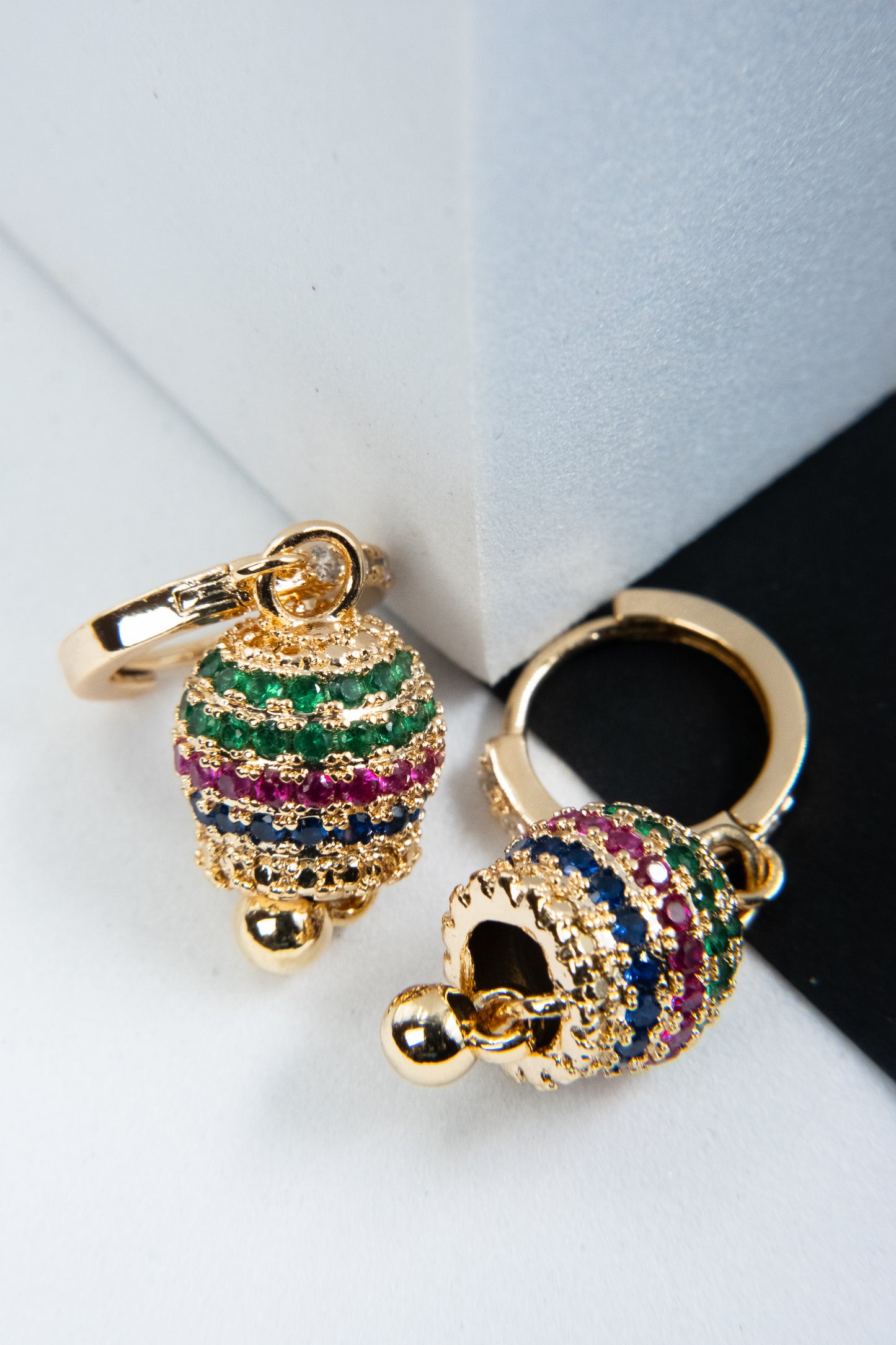 ORECCHINI CAMPANELLA ORO & MULTICOLOR