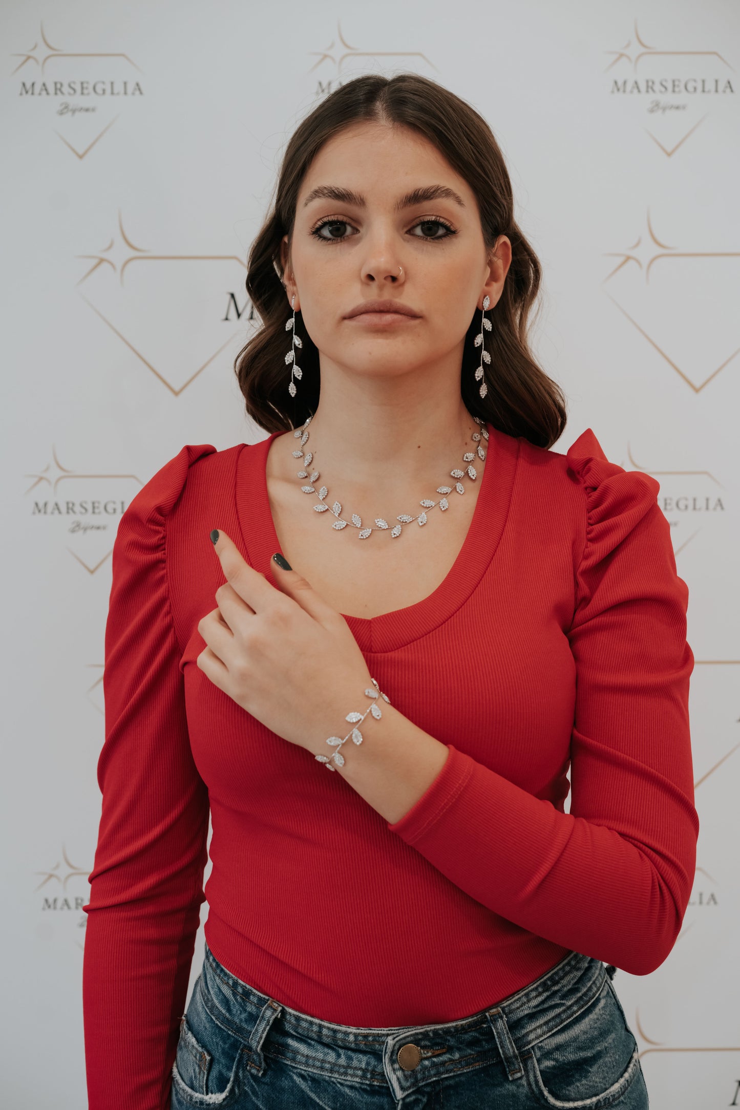 Completo "Tiffany" 3 pezzi colore argento