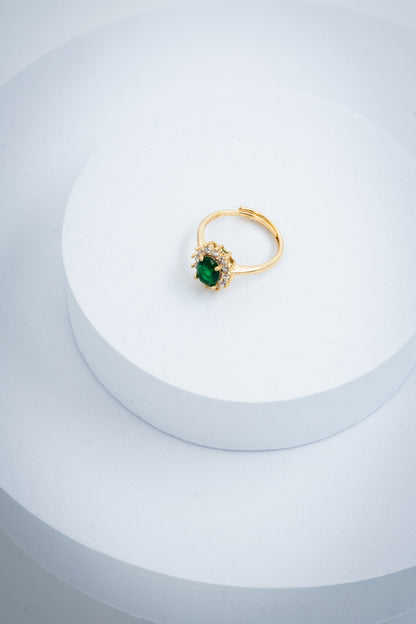ANELLO KATE ORO & VERDE