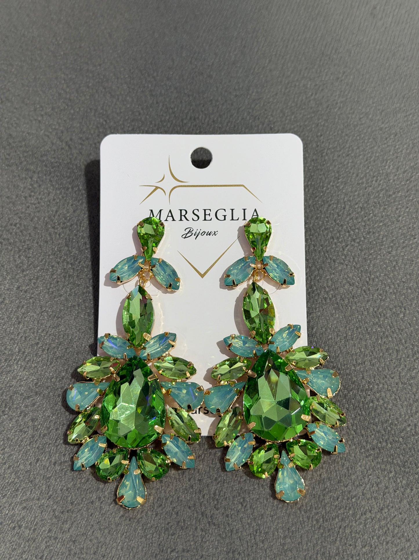 ORECCHINI FASHION VERDE