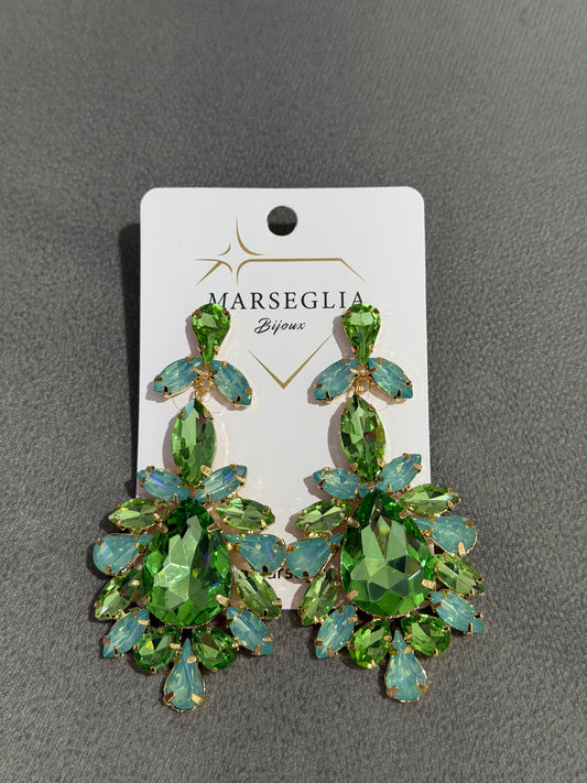 ORECCHINI FASHION VERDE