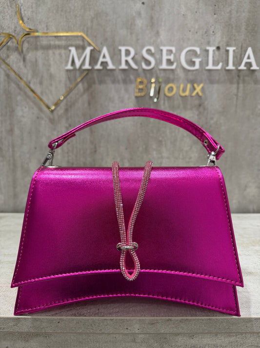 POCHETTE METAL FUCSIA