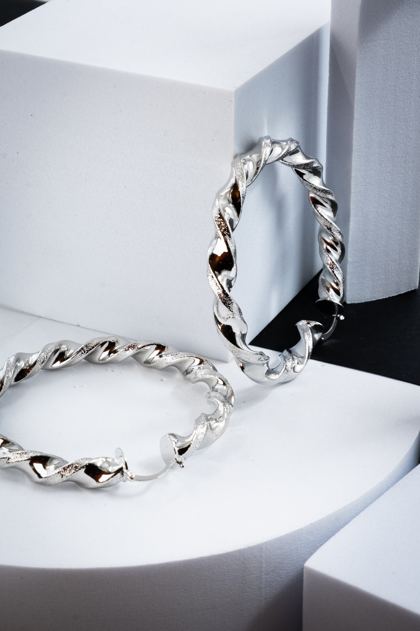 CERCHI TORCHON ARGENTO 70 mm