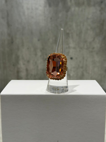 ANELLO RETTANGOLARE FASHION ROSA ANTICO