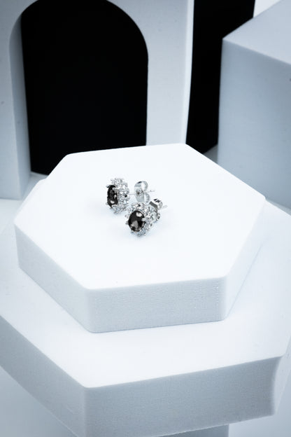 ORECCHINI KATE ARGENTO & NERO