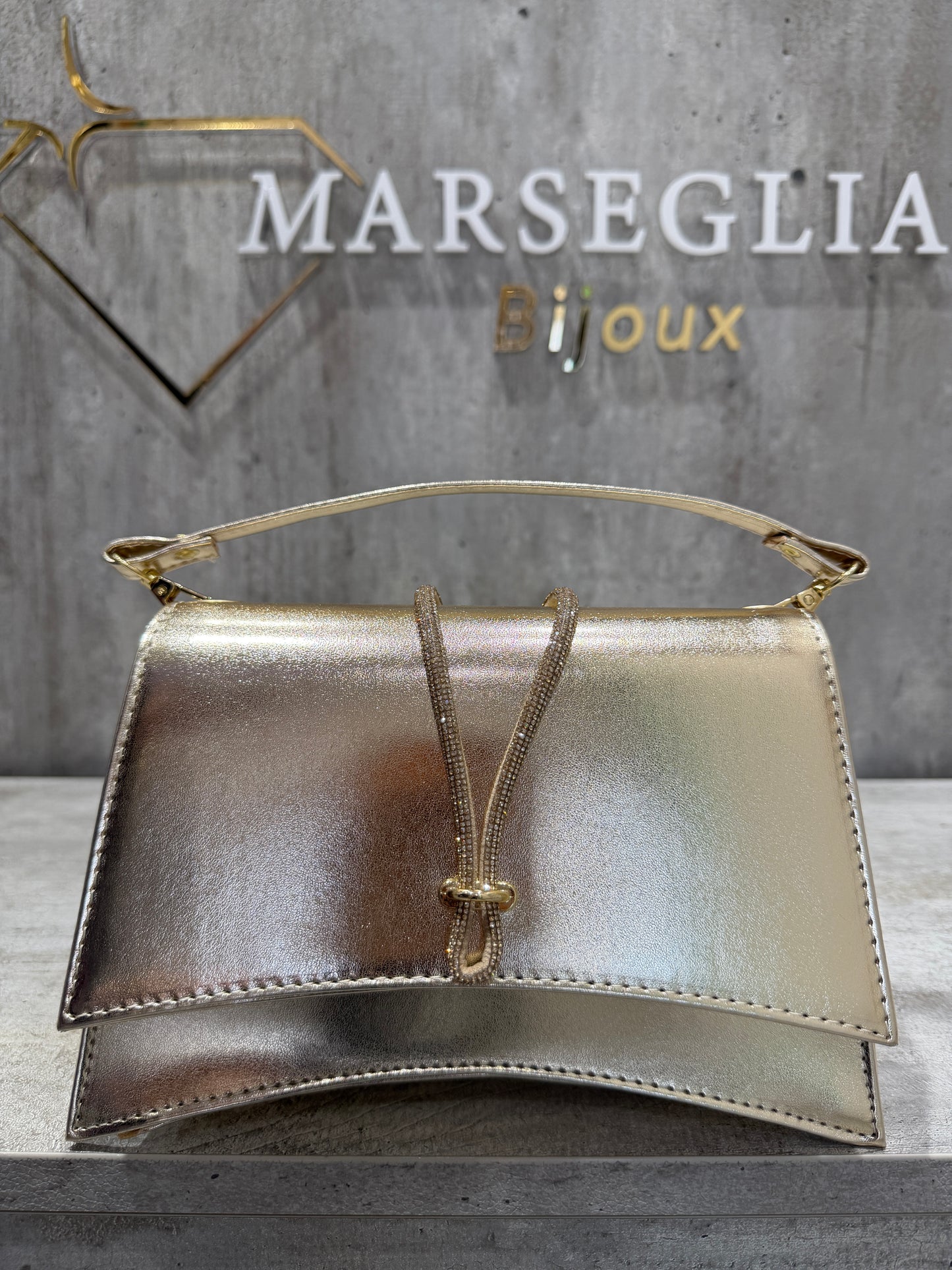 POCHETTE METAL PLATINO