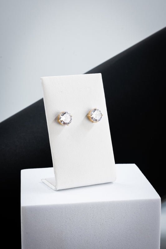 ORECCHINI PUNTO LUCE ORO 8 MM