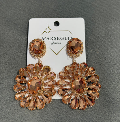 ORECCHINI CLIP FASHION ROSA ANTICO
