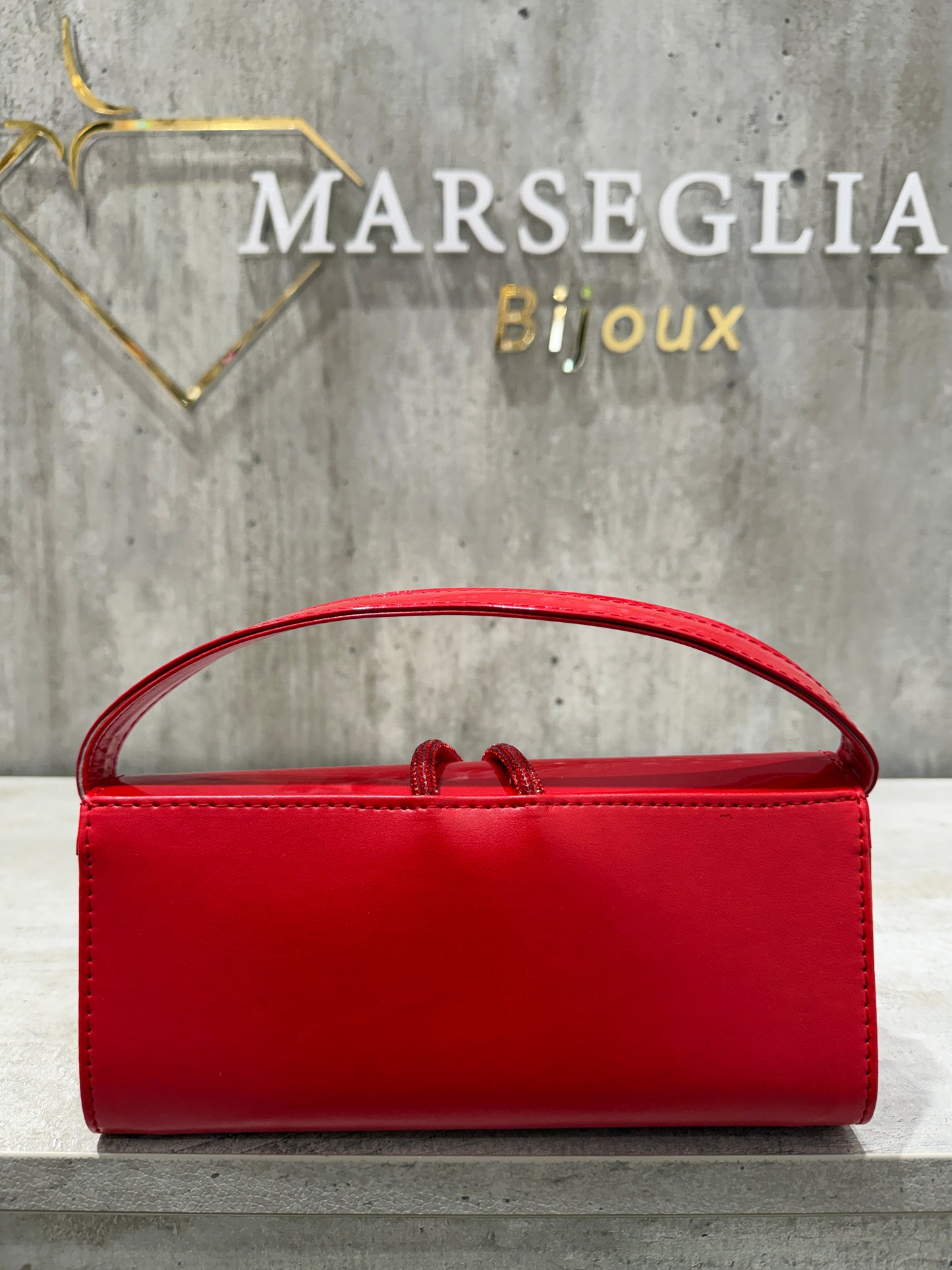 POCHETTE BIMATERIALE ROSSO