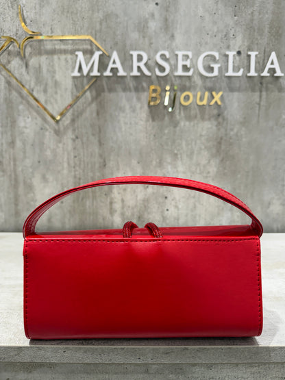 POCHETTE BIMATERIALE ROSSO
