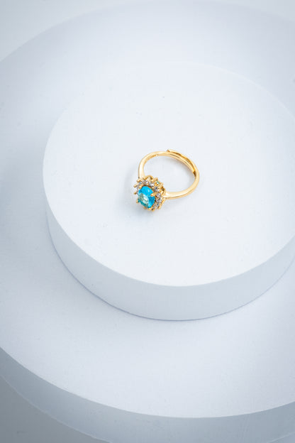 ANELLO KATE ORO & AZZURRO