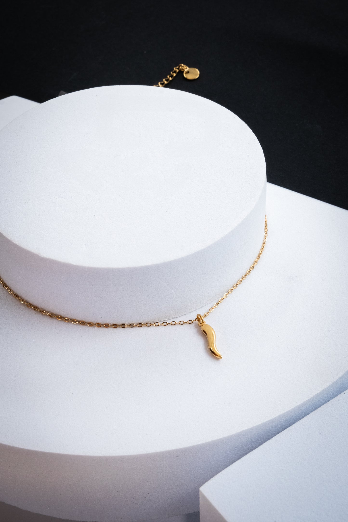 COLLANA CORNETTO PICCOLO ORO