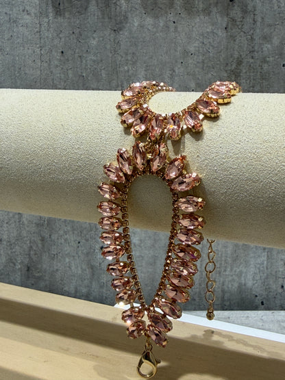 BRACCIALE A FASCIA FASHION ROSA ANTICO