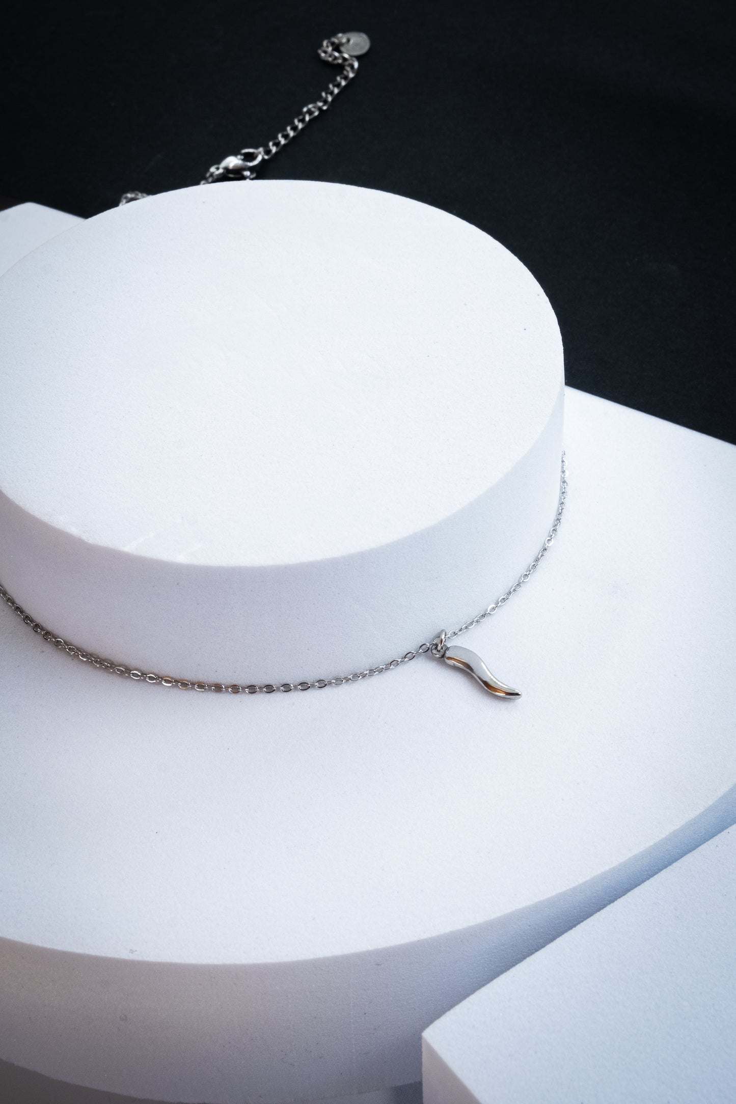 COLLANA CORNETTO PICCOLO ARGENTO