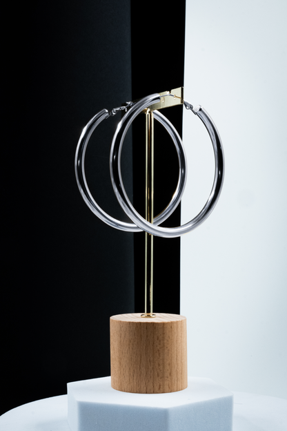 CERCHI A TUBO ARGENTO 70 mm