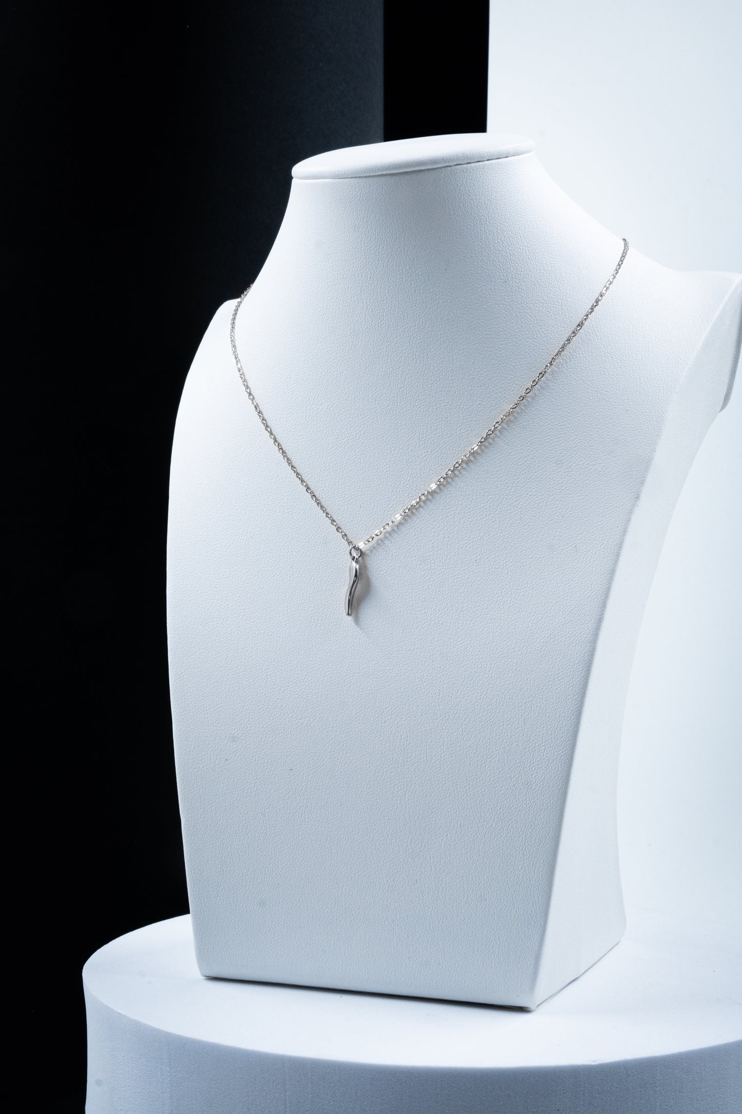 COLLANA CORNETTO PICCOLO ARGENTO