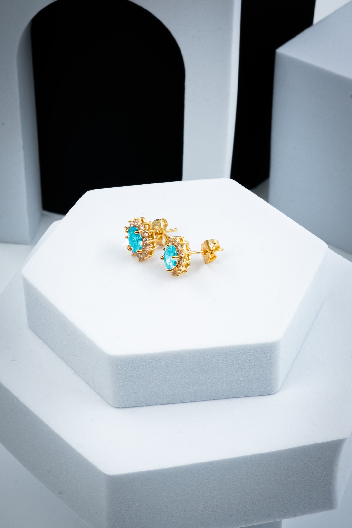 ORECCHINI KATE ORO & AZZURRO