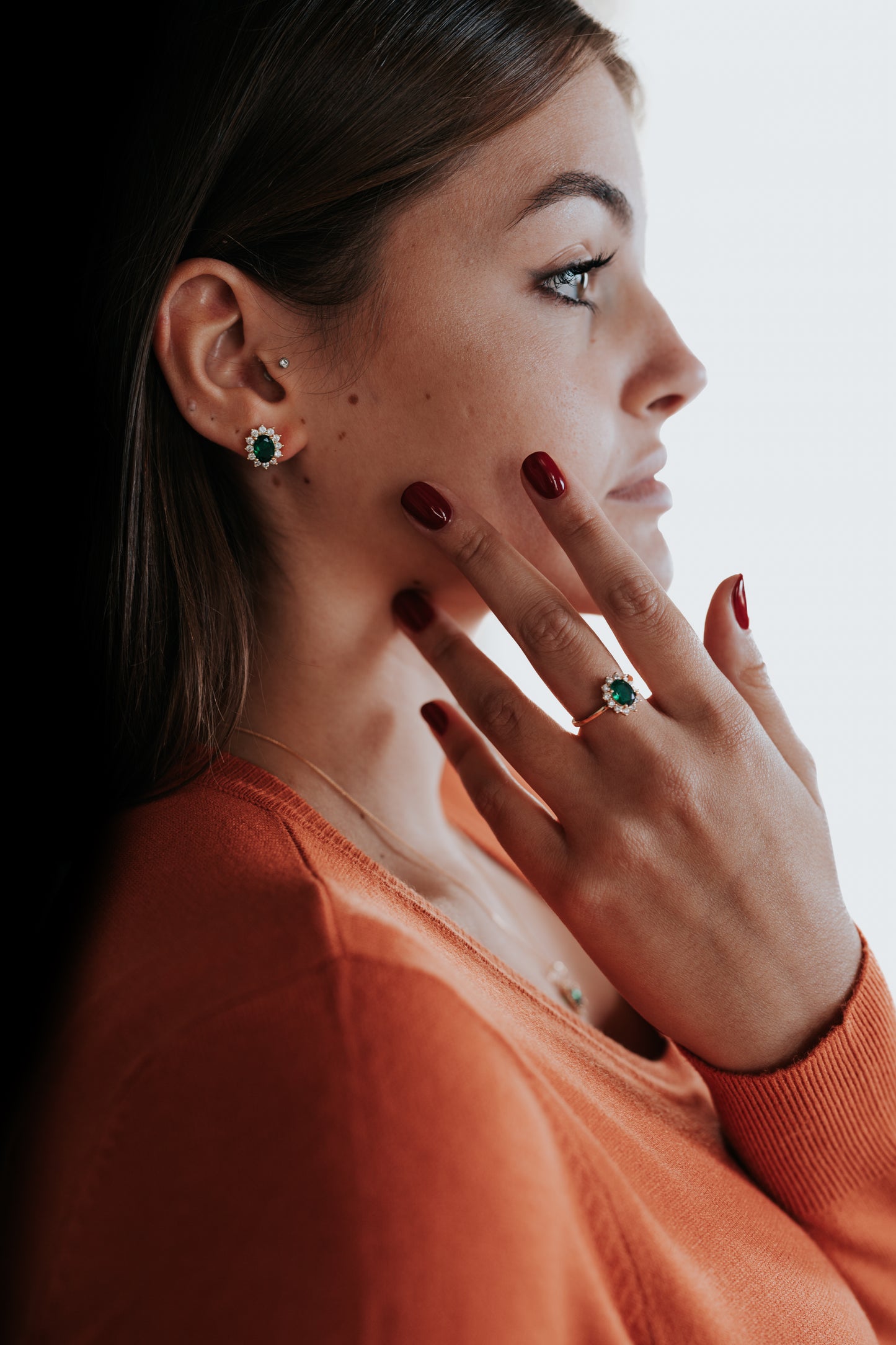 Completo "Kate" 4 pezzi: Oro e Verde