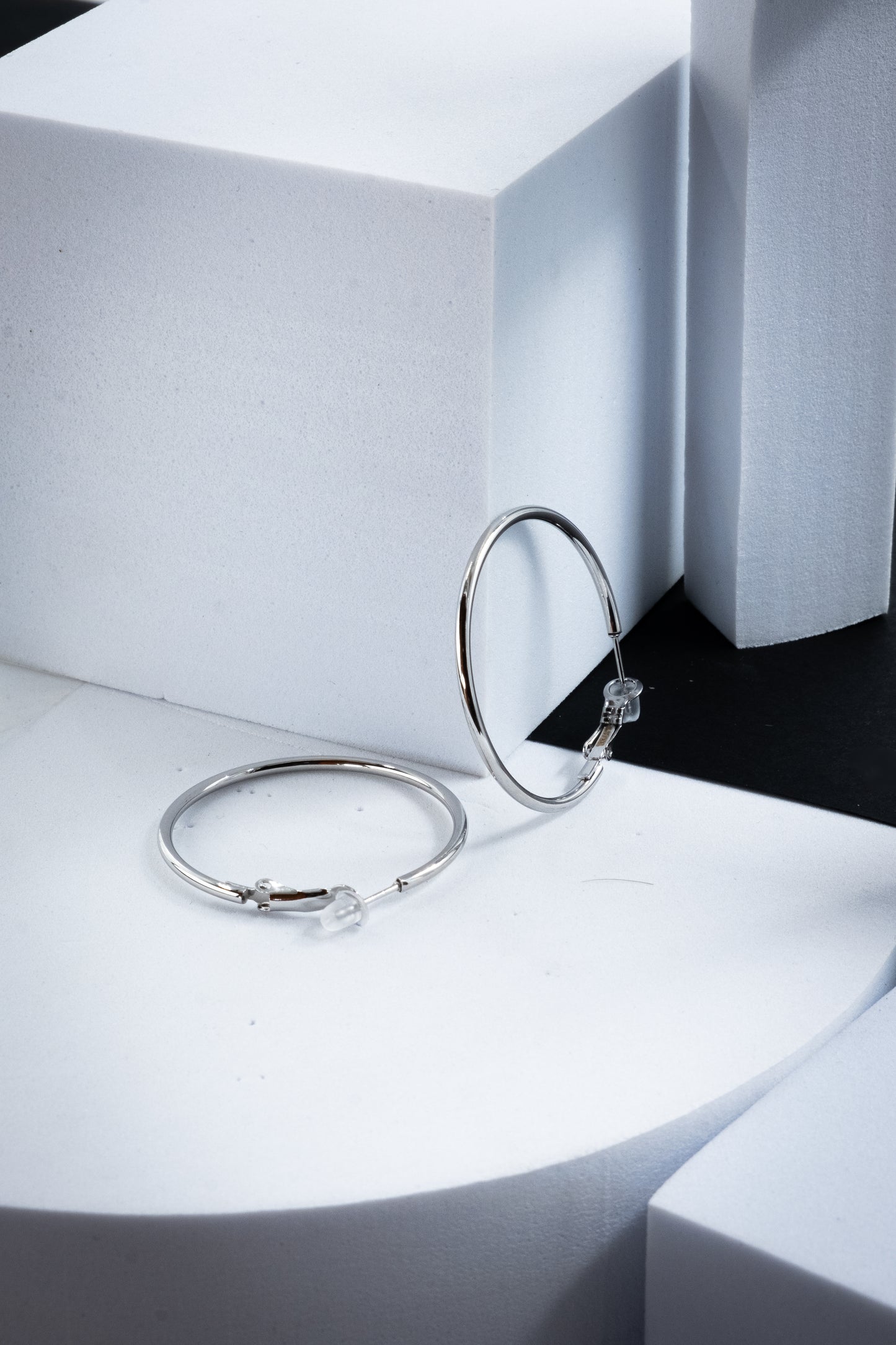 CERCHI SOTTILI ARGENTO 40 mm